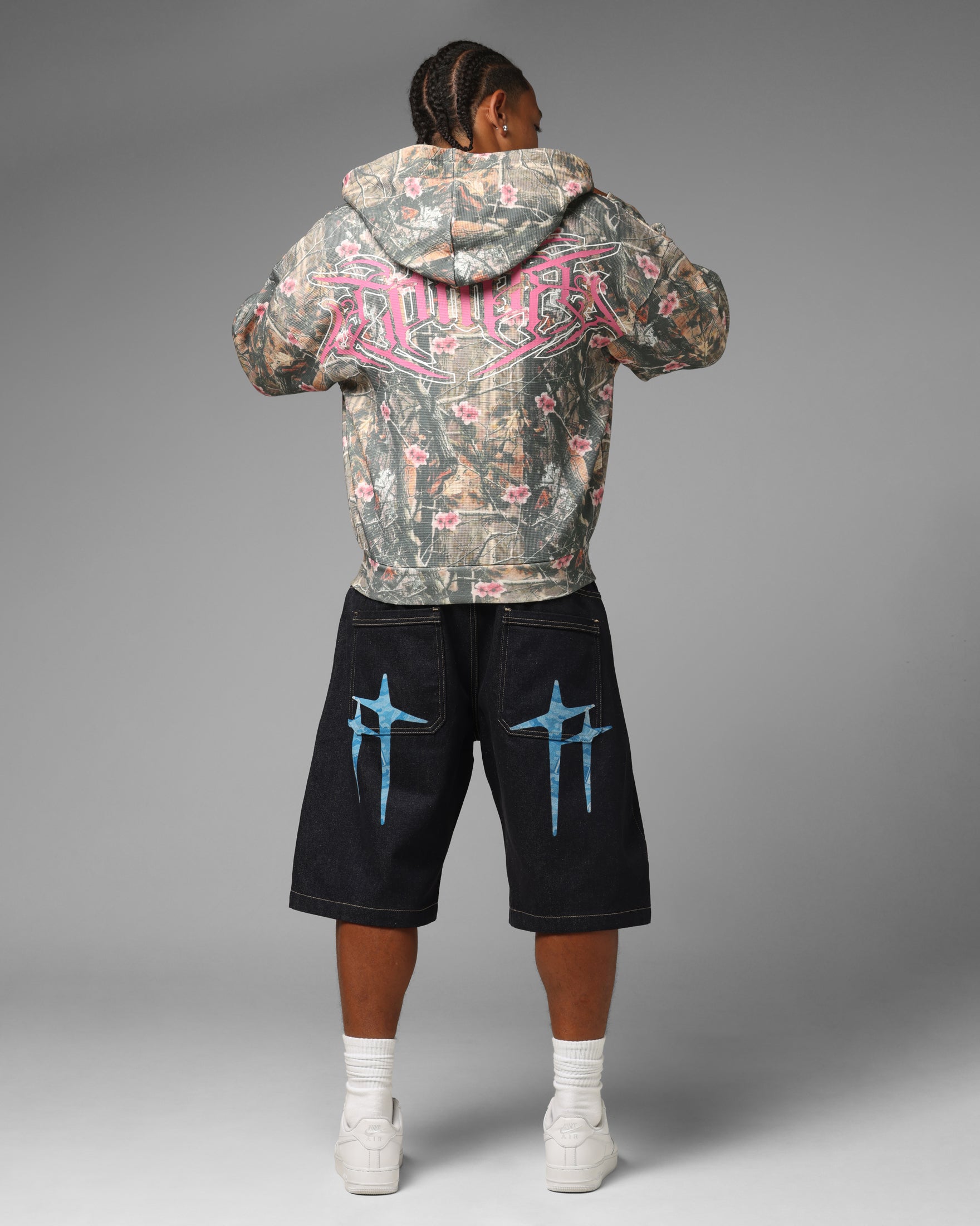 Loiter Waffle Zip Hoodie Pink Tree Camo | Culture Kings