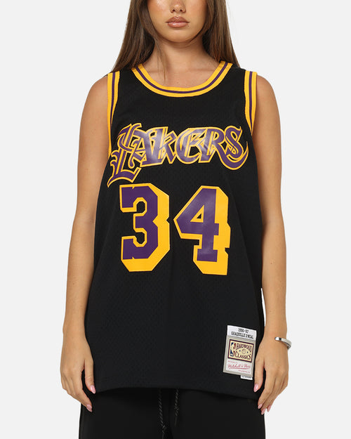 Mitchell & Ness Los Angeles Lakers Shaquille O'Neal Gothic Swing Jersey Black