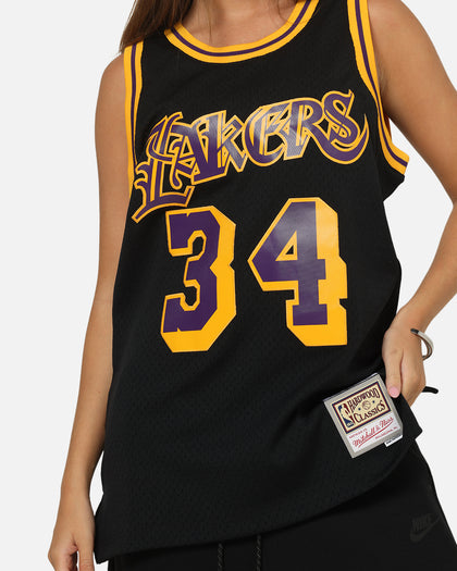 Mitchell & Ness Los Angeles Lakers Shaquille O'Neal Gothic Swing Jersey Black