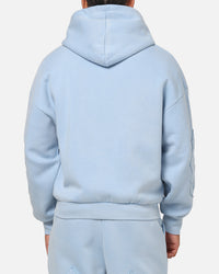 Ed Hardy Fray Zip Hoodie Blue