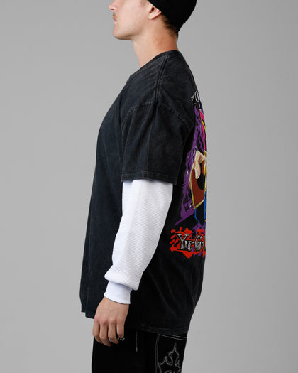 Loiter X Yu-Gi-Oh! Yugi T-Shirt Off Black