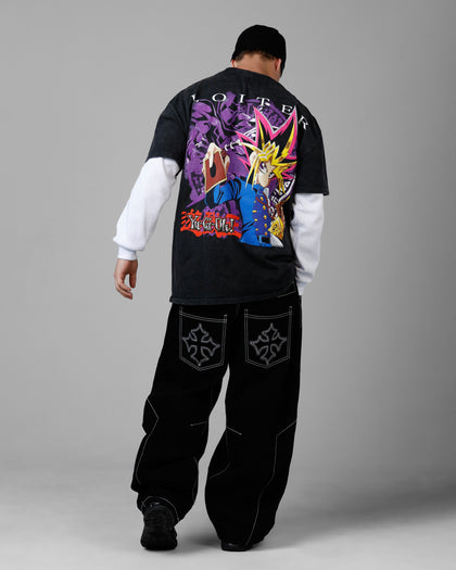 Loiter X Yu-Gi-Oh! Yugi T-Shirt Off Black