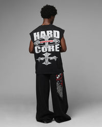 Loiter Hardcore Muscle T-Shirt Washed Black
