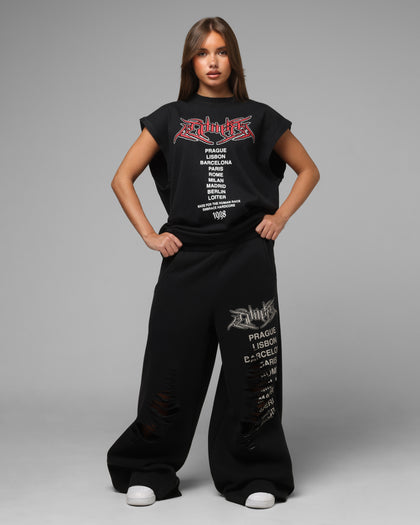 Loiter Hardcore Muscle T-Shirt Washed Black