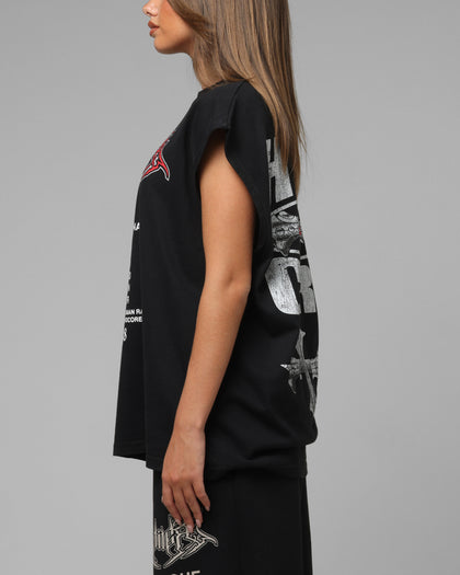 Loiter Hardcore Muscle T-Shirt Washed Black