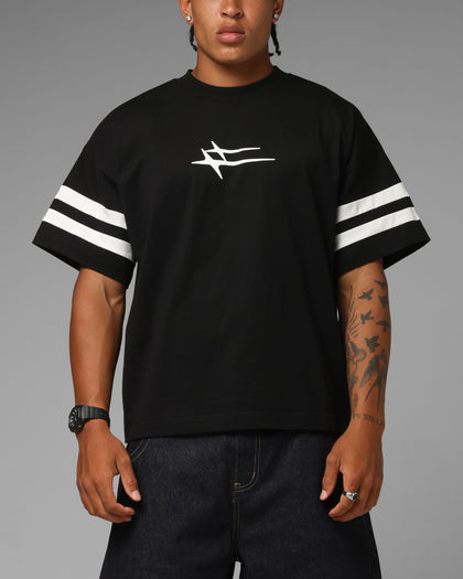 Loiter Hybrid Endzone T-Shirt Black