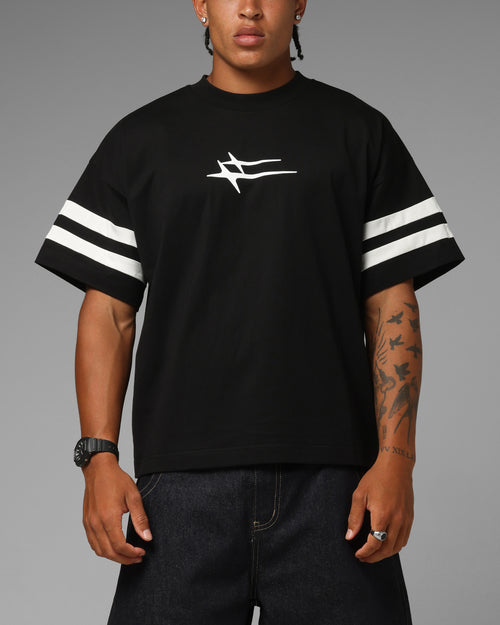 Loiter Hybrid Endzone T-Shirt Black