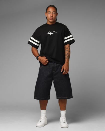 Loiter Hybrid Endzone T-Shirt Black