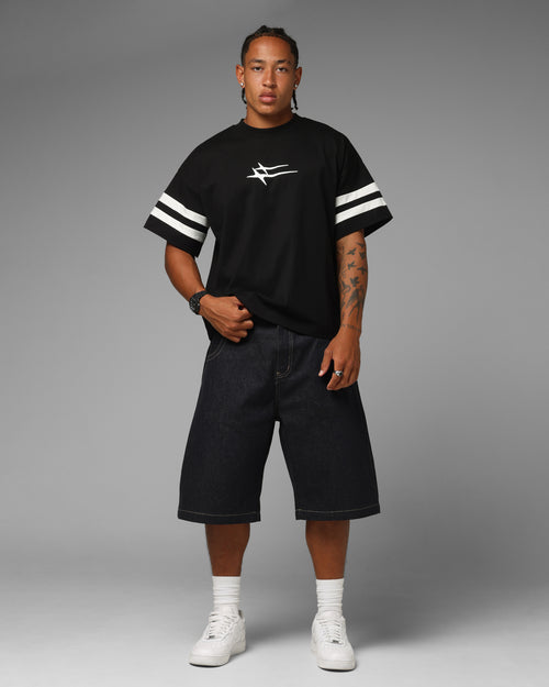 Loiter Hybrid Endzone T-Shirt Black