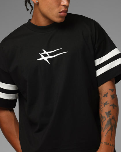 Loiter Hybrid Endzone T-Shirt Black