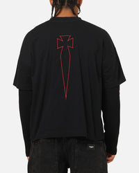 Saint Morta Athletc Season 2 Long Sleeve T-Shirt Black/Red