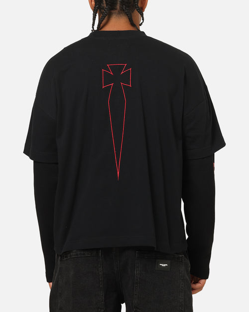 Saint Morta Athletc Season 2 Long Sleeve T-Shirt Black/Red