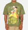 73Studio X One Piece Usopp Vintage T-Shirt Military Green