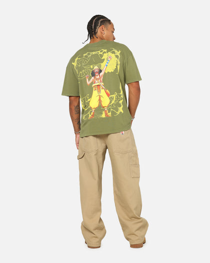 73Studio X One Piece Usopp Vintage T-Shirt Military Green