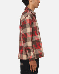 American Thrift Utility Flannel Shirt Brown/Red