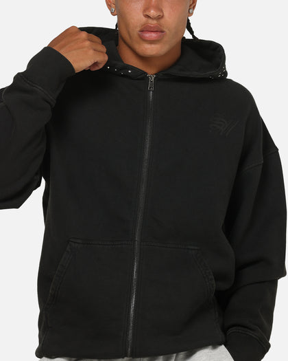 Saint Morta Divine Riot Zip Hoodie Black Wash