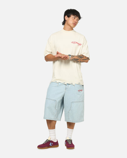 Ed Hardy Venom Rose T-Shirt Washed White