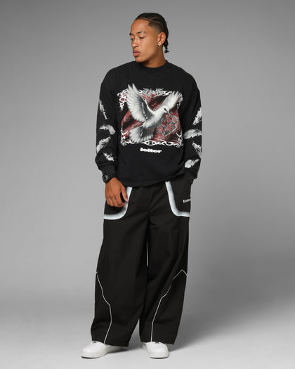 Loiter Dove Vintage Long Sleeve T-Shirt Black