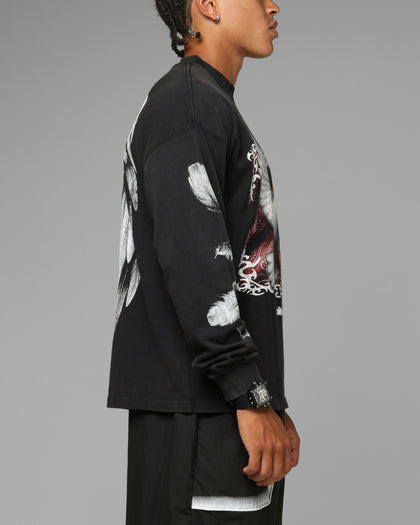 Loiter Dove Vintage Long Sleeve T-Shirt Black