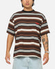 Carre Striped Pocket T-Shirt Brown Stripe