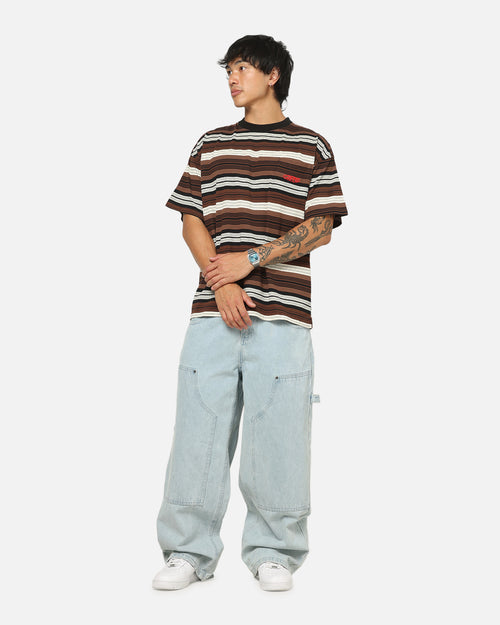 Carre Striped Pocket T-Shirt Brown Stripe