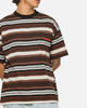 Carre Striped Pocket T-Shirt Brown Stripe