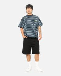 Carre Striped Pocket T-Shirt Navy Stripe