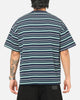 Carre Striped Pocket T-Shirt Navy Stripe