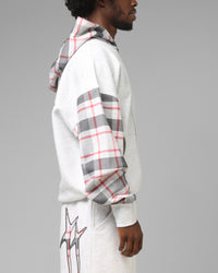 Loiter Hybrid Premium Zip Hoodie Off White/Red