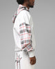 Loiter Hybrid Premium Zip Hoodie Off White/Red