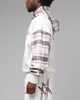 Loiter Hybrid Premium Zip Hoodie Off White/Red