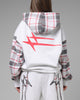 Loiter Hybrid Premium Zip Hoodie Off White/Red
