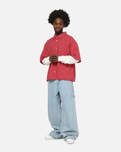 Carre Archive Layered Shirt Red Plaid