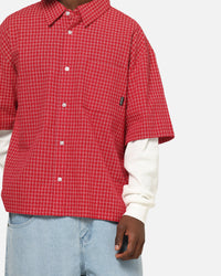 Carre Archive Layered Shirt Red Plaid