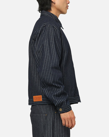 Carre Lockout Pinstripe Jacket Navy Pinstripe