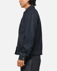 Carre Lockout Pinstripe Jacket Navy Pinstripe