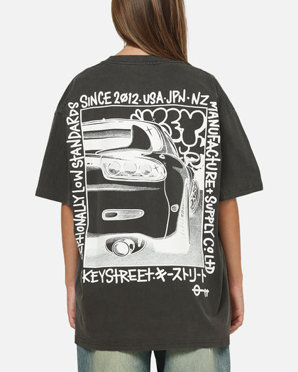 Key Street Twotone T-Shirt Black Wash