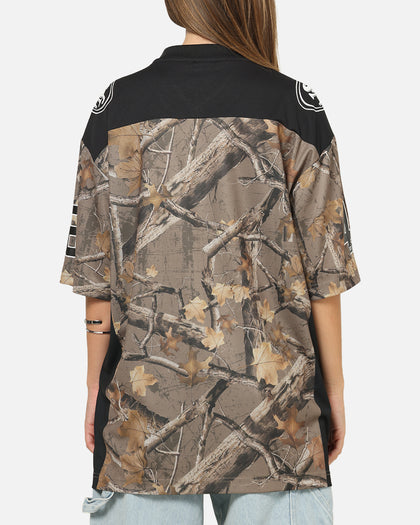 Majestic Athletic San Francisco 49ers Mesh Oversized T-Shirt Khaki Forest Camo