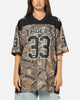 Majestic Athletic Philadelphia Eagles Mesh Oversized T-Shirt Khaki Forest Camo