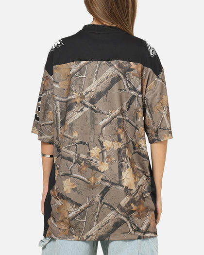 Majestic Athletic Philadelphia Eagles Mesh Oversized T-Shirt Khaki Forest Camo