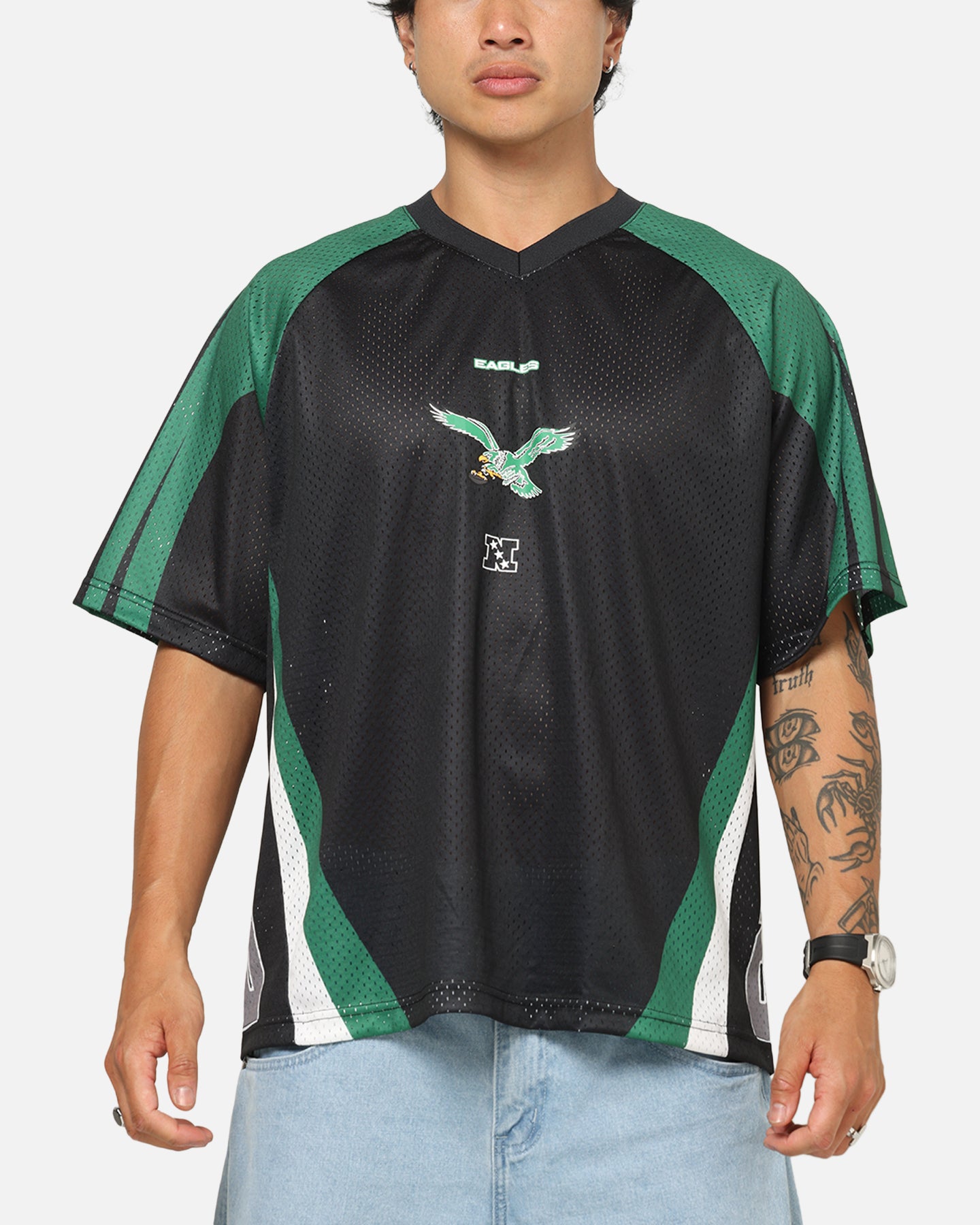 Mitchell & Ness Philadelphia Eagles Warehouse Rave Jersey Black