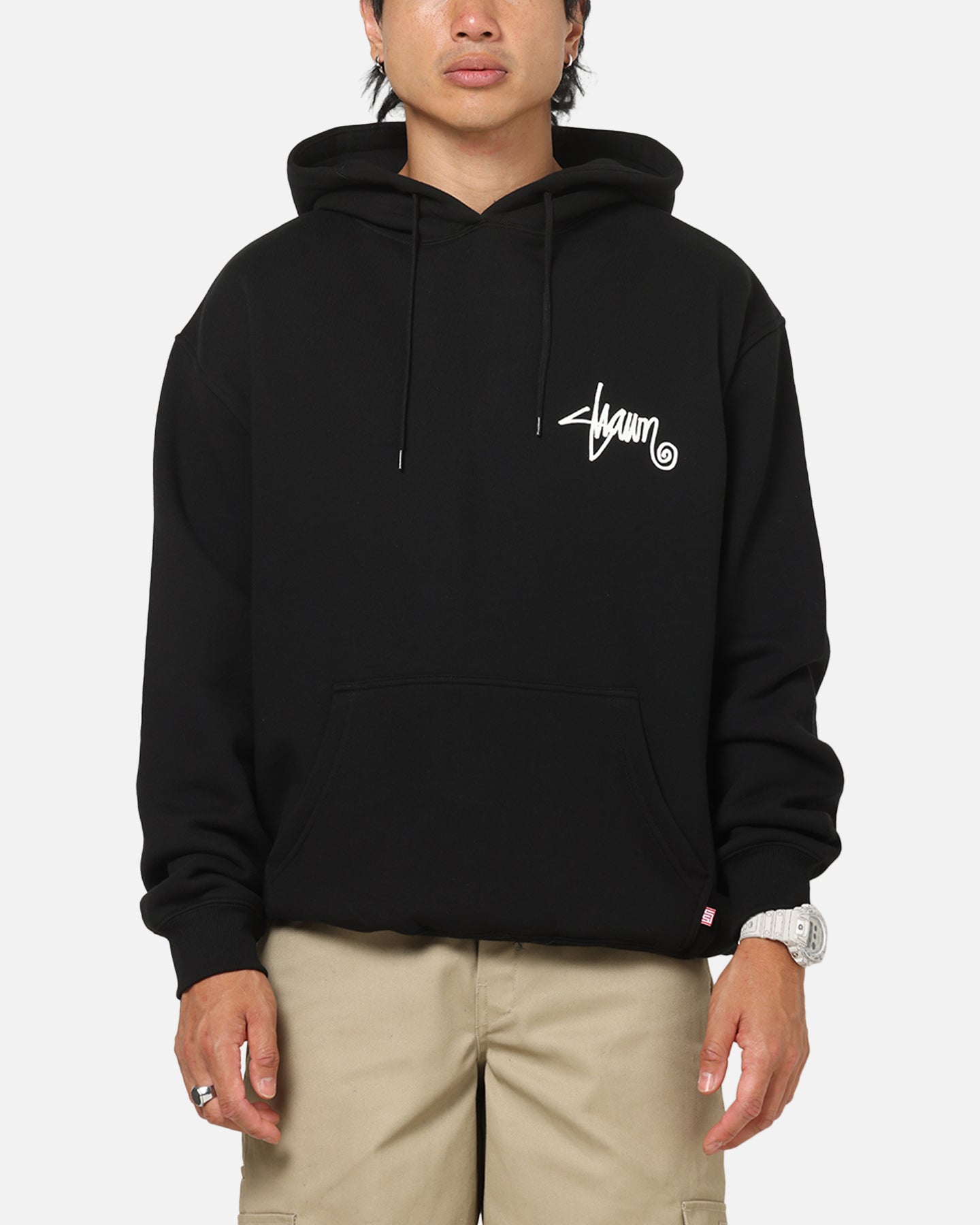 S Double Roots Dot Hoodie Black | Culture Kings