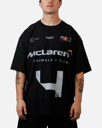 Culture Kings X McLaren F1 Lando Disco T-Shirt Black Acidwash