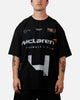 Culture Kings X McLaren F1 Lando Disco T-Shirt Black Acidwash