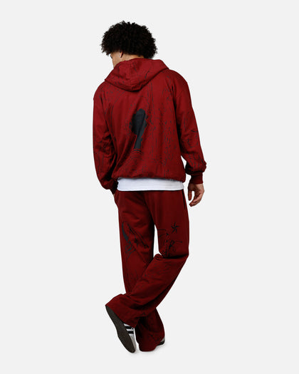 Revenge Tattoo Zip Hoodie Red