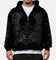 Revenge Tribal Skull Studded Zip Hoodie Black