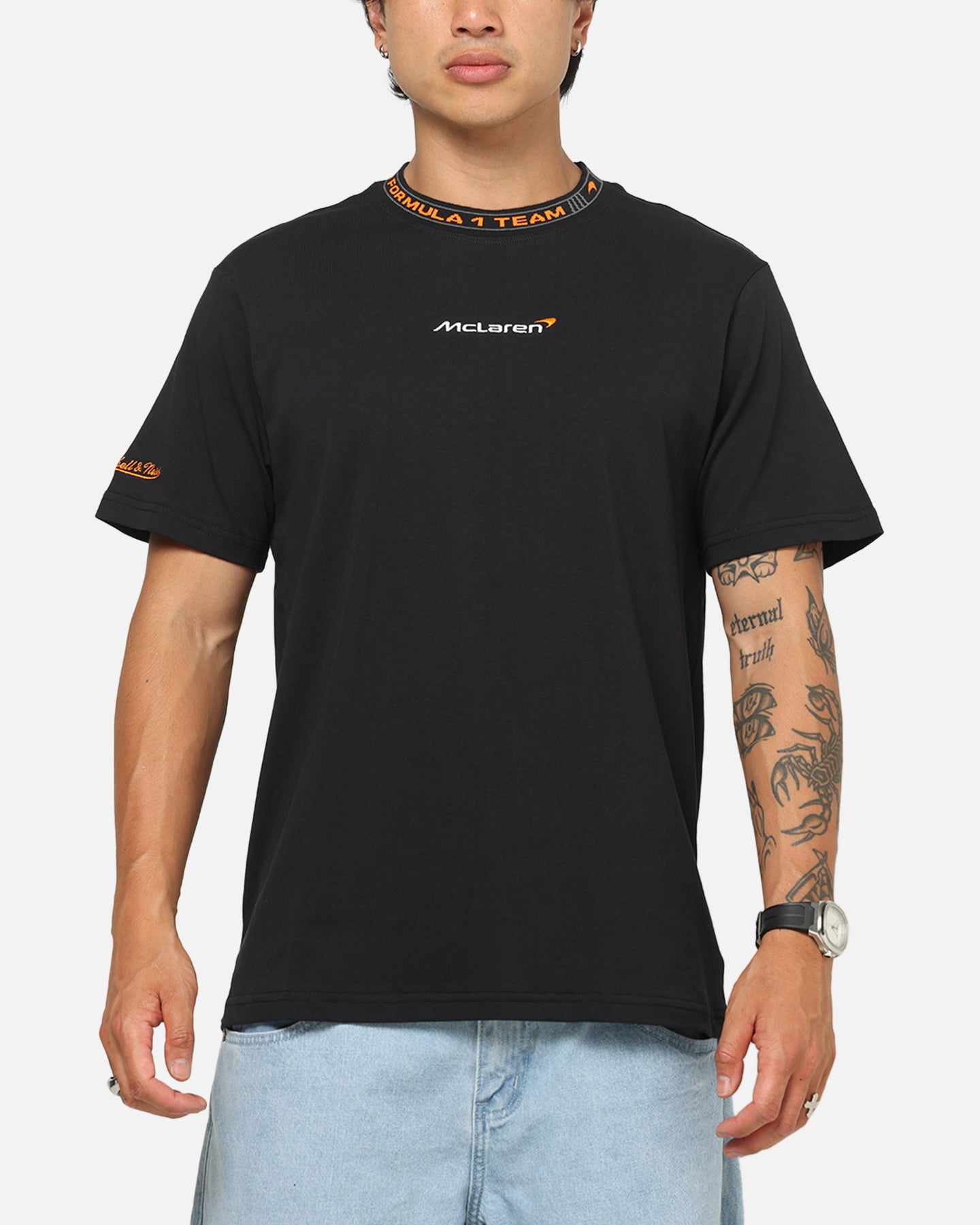 Mitchell & Ness X Mclaren Icon T-Shirt Faded Black | Culture Kings