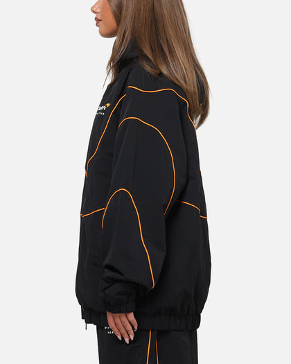 Mitchell & Ness X Mclaren Nylon Tracksuit Zip Hoodie Black/Papaya