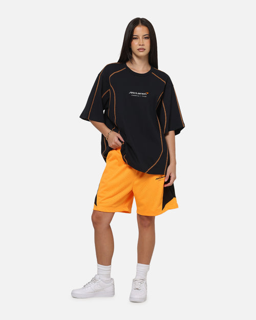 Mitchell & Ness X Mclaren Panel T-Shirt Black/Papaya