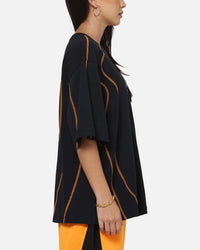 Mitchell & Ness X Mclaren Panel T-Shirt Black/Papaya